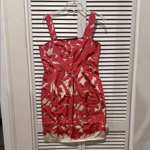 Banana Republic Pink and Cream Women's Dress